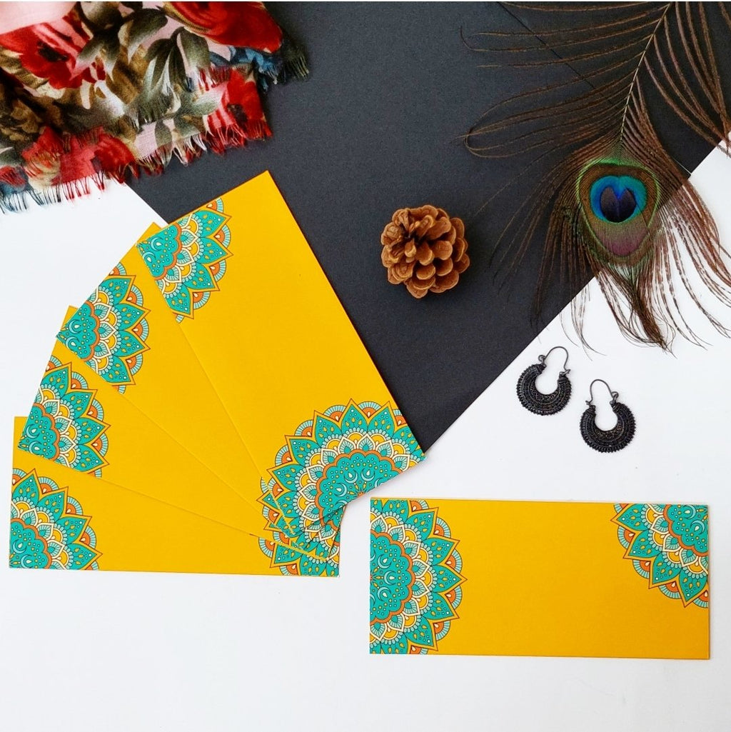 Ornate Yellow Envelopes