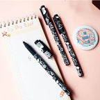 Black and white floral pen