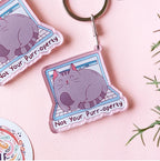 Not your Purroperty - Cat Acrylic Keychain