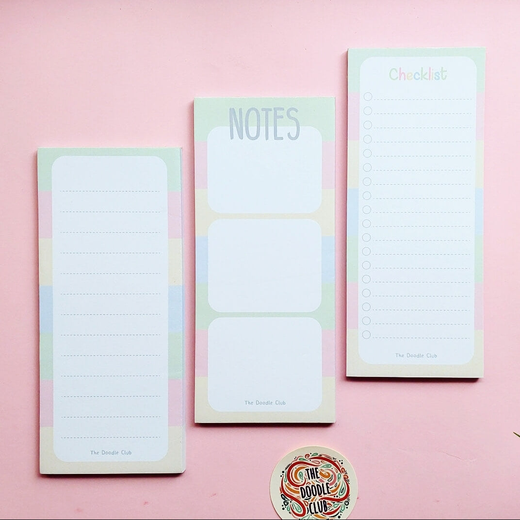 Notes Rainbow To Do List Pad