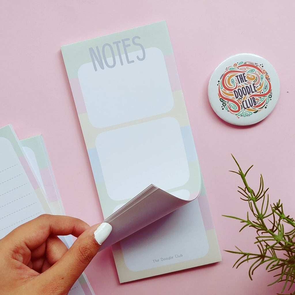 Notes Rainbow To Do List Pad