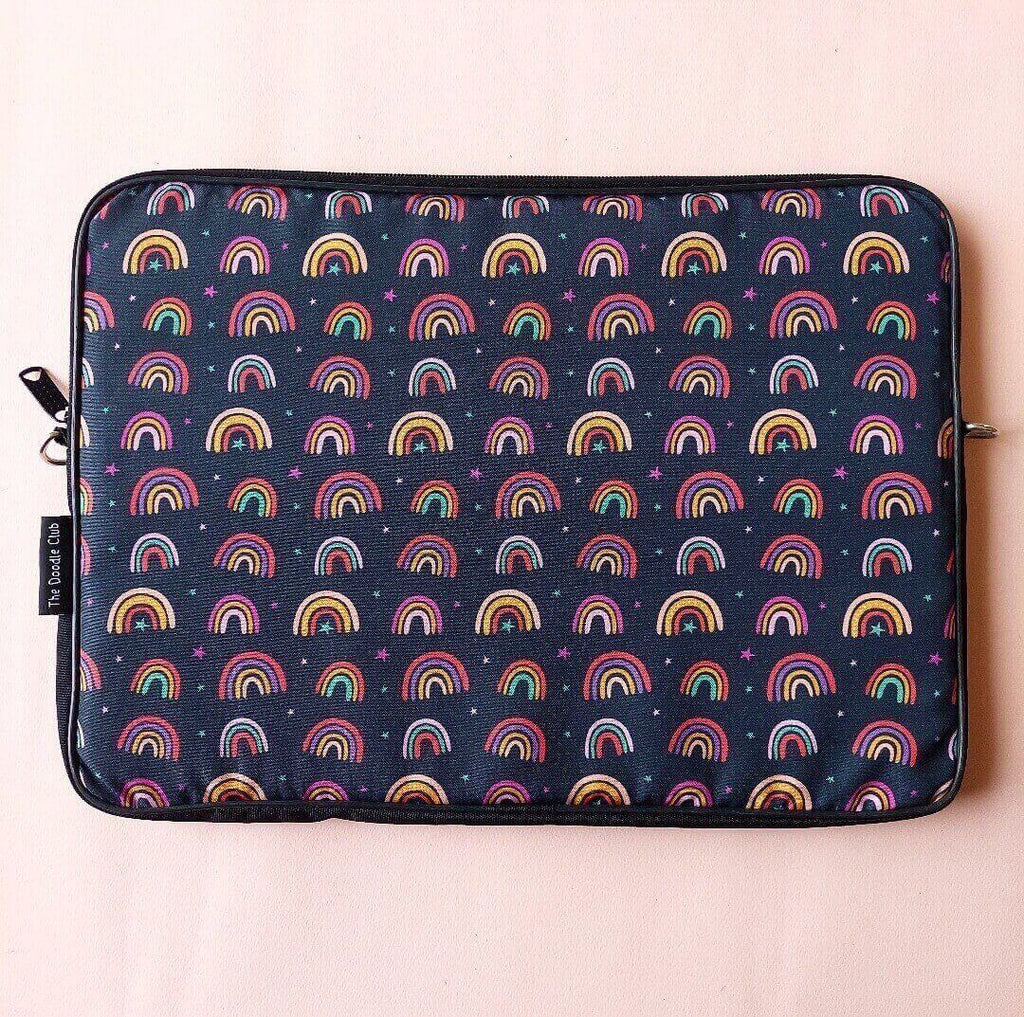 Rainbow Stars Dark Laptop Sleeve