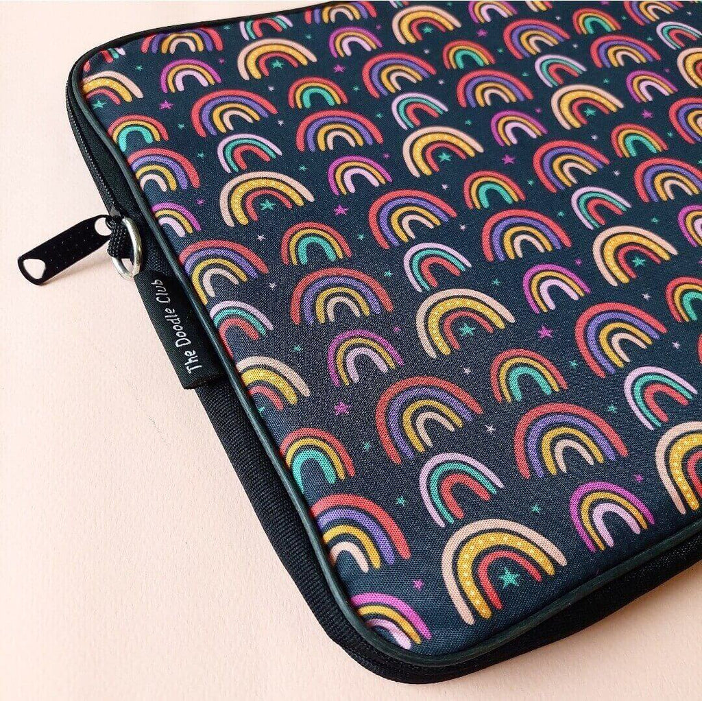 Rainbow Stars Dark Laptop Sleeve