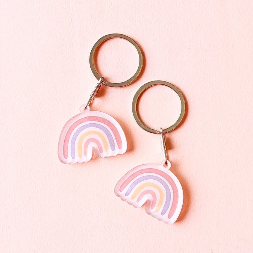 Rainbow Acrylic Keychain
