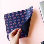 Rainbow Star Dark - Doodle Mousepad