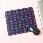 Rainbow Star Dark - Doodle Mousepad