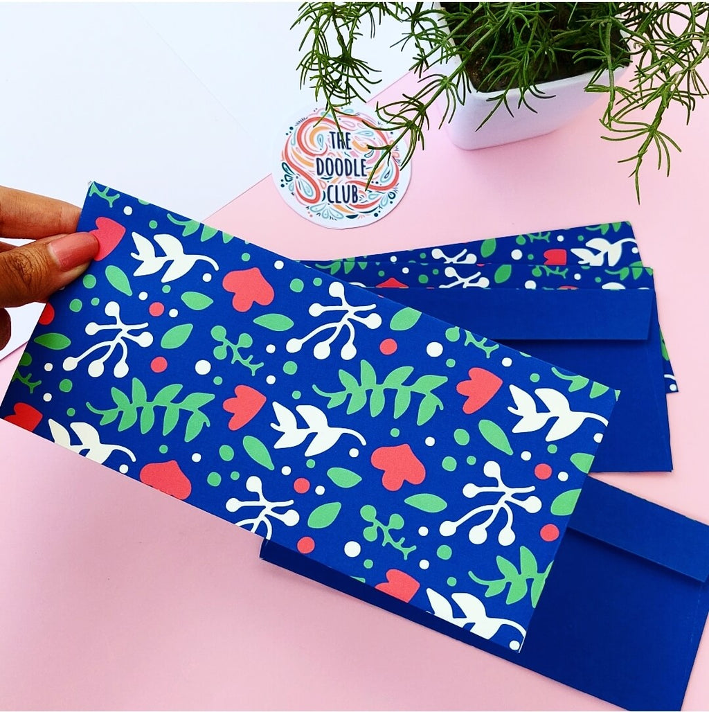 Royal Blue Spring Envelopes