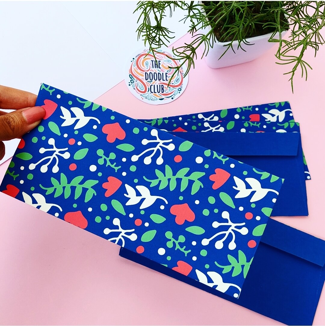 Royal Blue Spring Envelopes