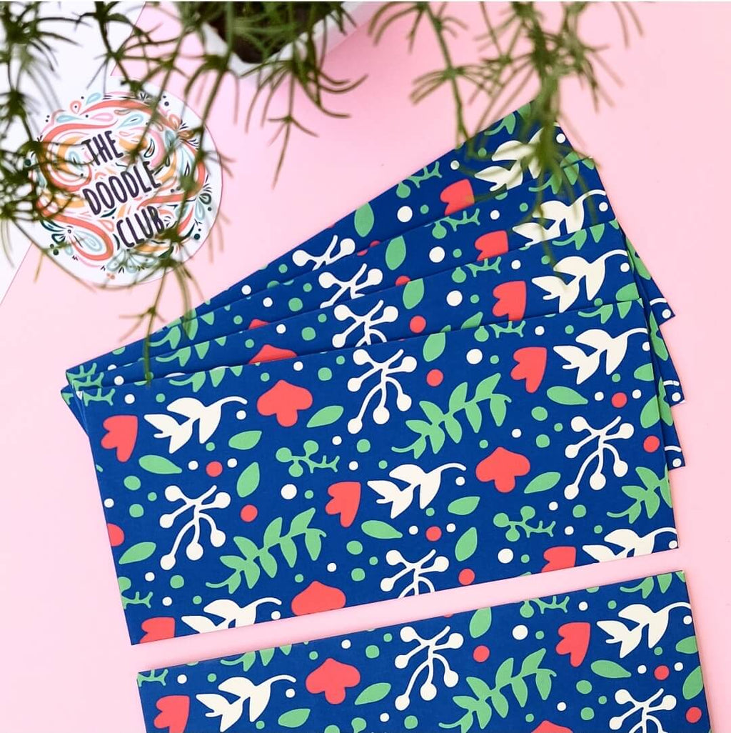 Royal Blue Spring Envelopes