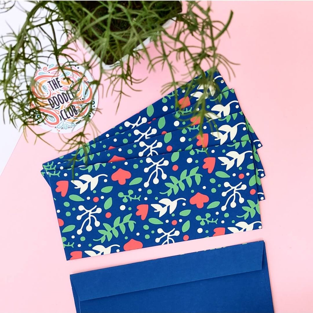 Royal Blue Spring Envelopes