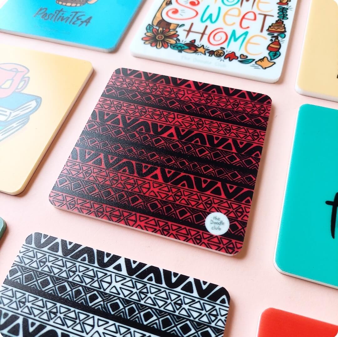 Scarlett Doodle Acrylic Coaster