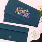 Shadi Mubarak - Navy Blue Rainbow Envelopes