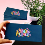 Shadi Mubarak - Navy Blue Rainbow Envelopes