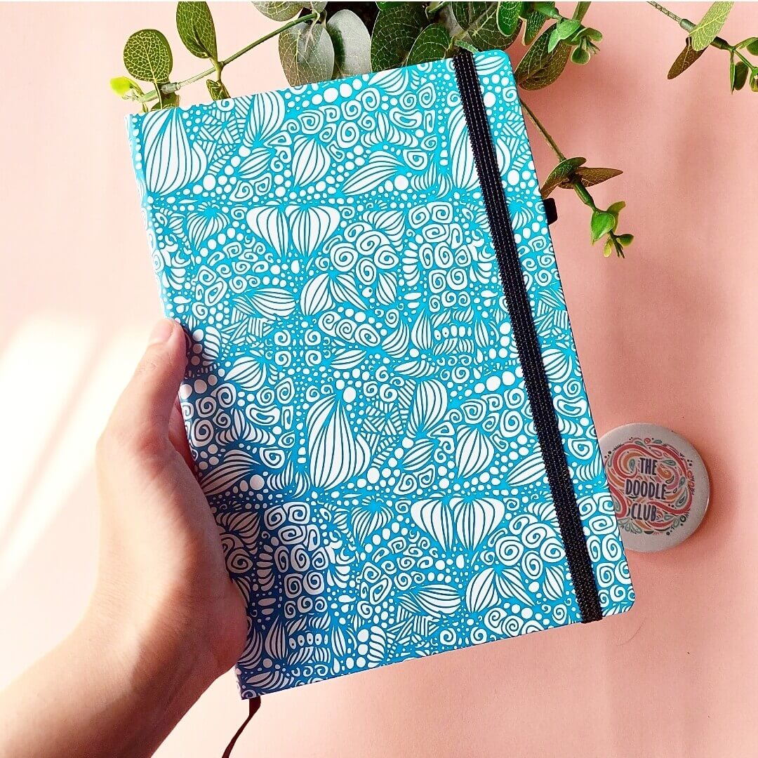 Sky blue Doodle Journal