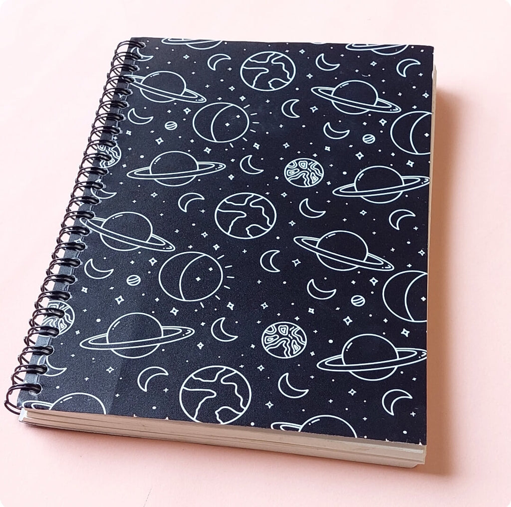 Space Doodle A5 Spiral Notebook