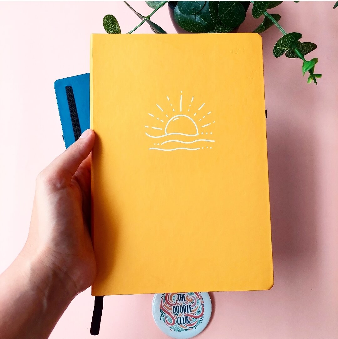 Blue Moon or Yellow Sun Minimalistic Journals