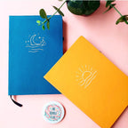 Blue Moon or Yellow Sun Minimalistic Journals
