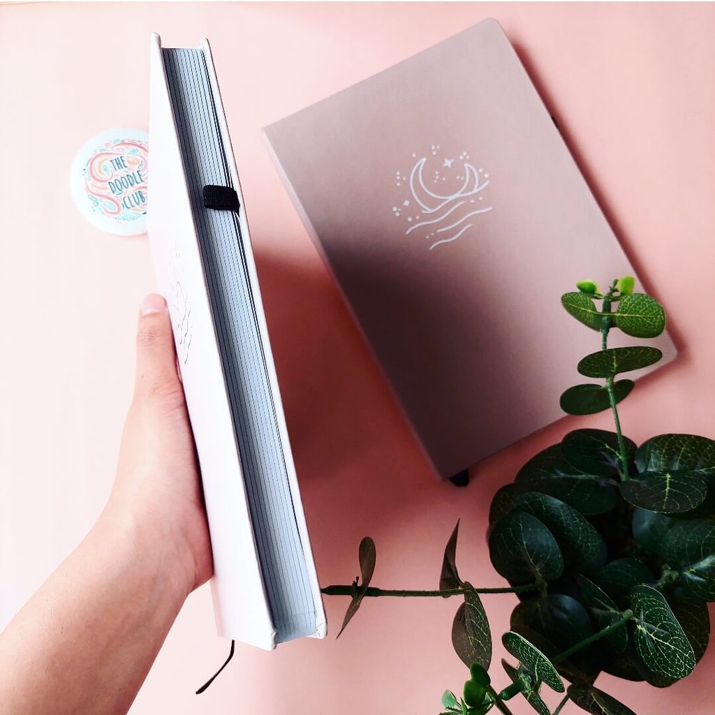 Boho Sun and Moon Minimalistic Journals