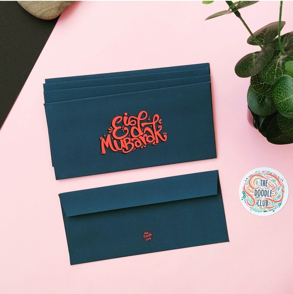 Tangy Navy - Eid Mubarak Envelopes