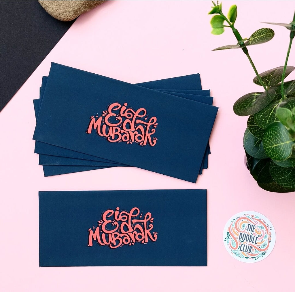 Tangy Navy - Eid Mubarak Envelopes