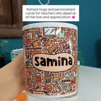 Doodled Teacher Named Mugs (Pre-paid)