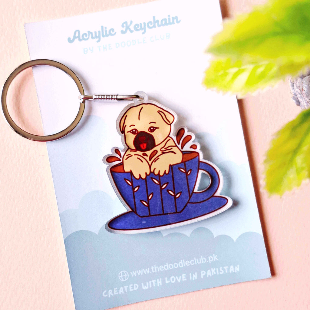 TeaPup Acrylic Keychain