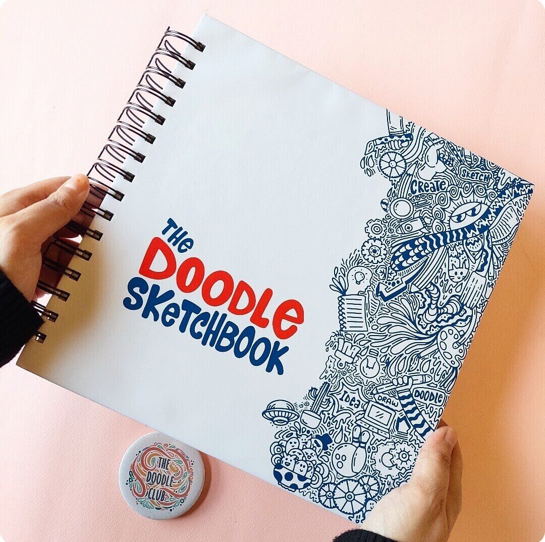 The Doodle Sketchbook - Blue & Orange