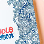 The Doodle Sketchbook - Blue & Orange