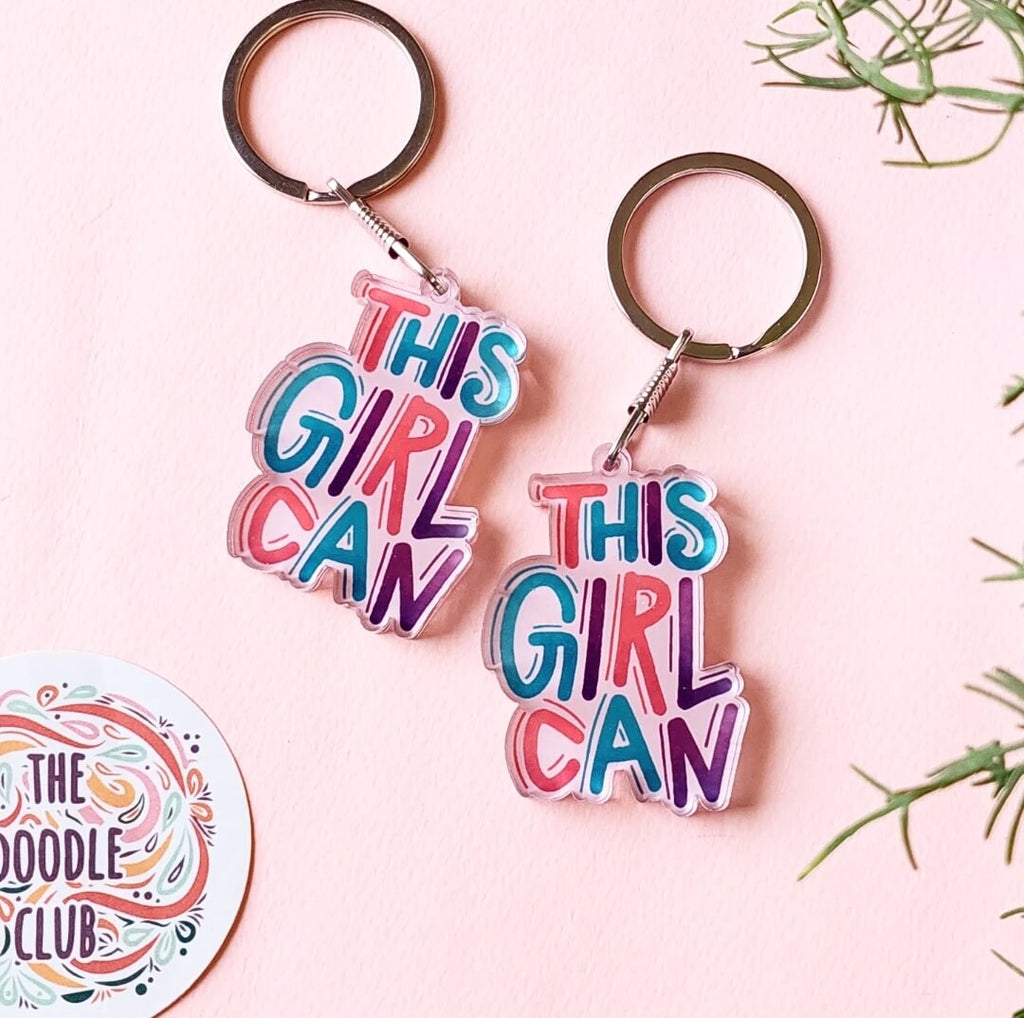 This Girl Can Acrylic Keychain