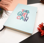 This Girl Can - Mint Blue Journal