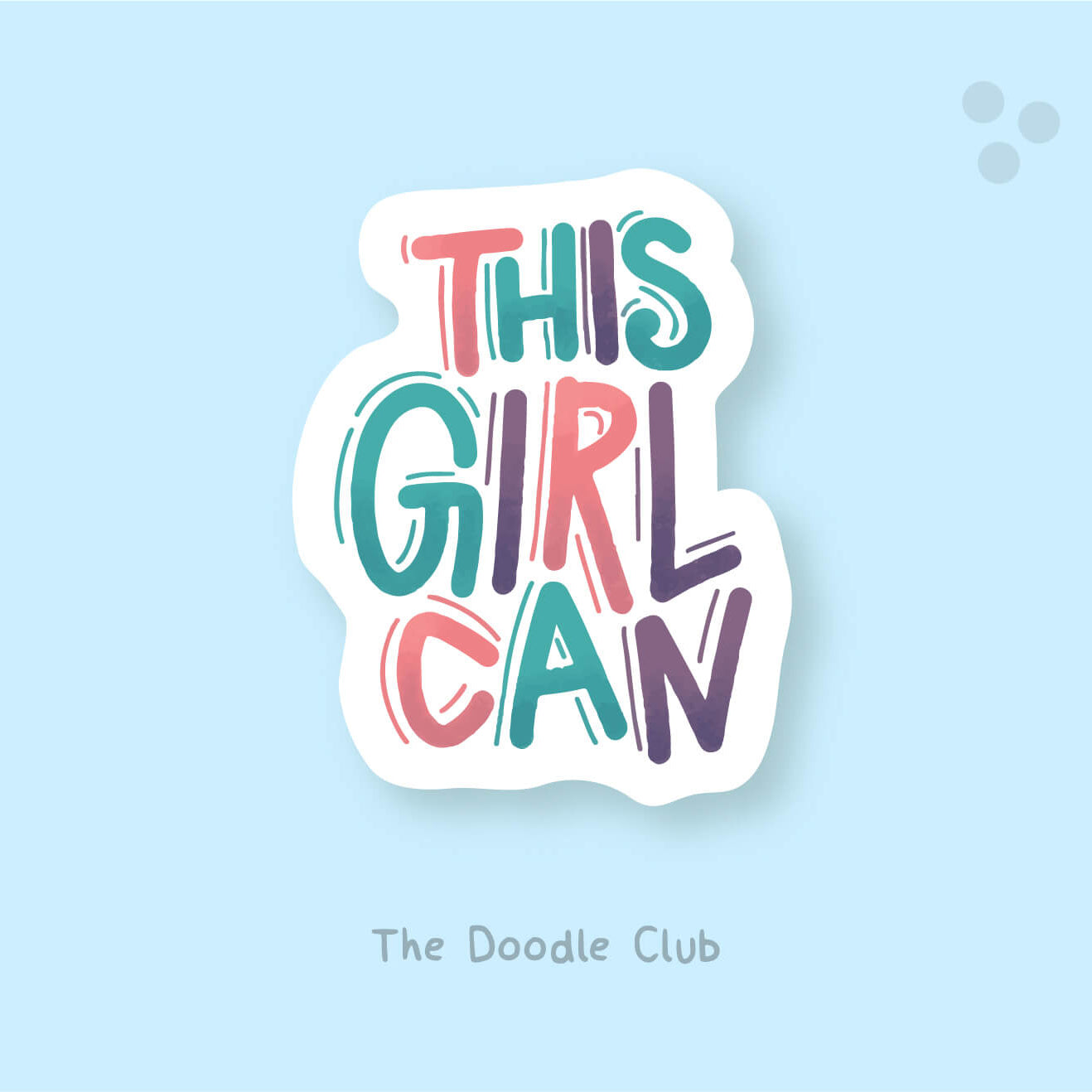 This Girl Can Sticker