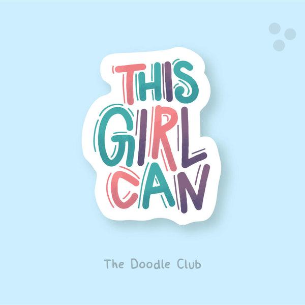This Girl Can Sticker