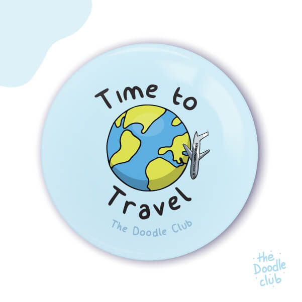 Time To Travel - Pin Badge