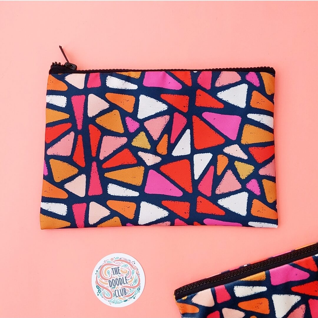 Tri-punch Zipper Pouch