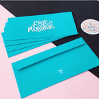 Turquoise Eid Mubarak Envelopes