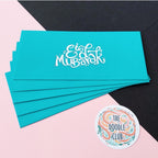 Turquoise Eid Mubarak Envelopes