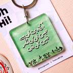 Aj Wohi Kal Hai - Urdu Quote Acrylic Keychain