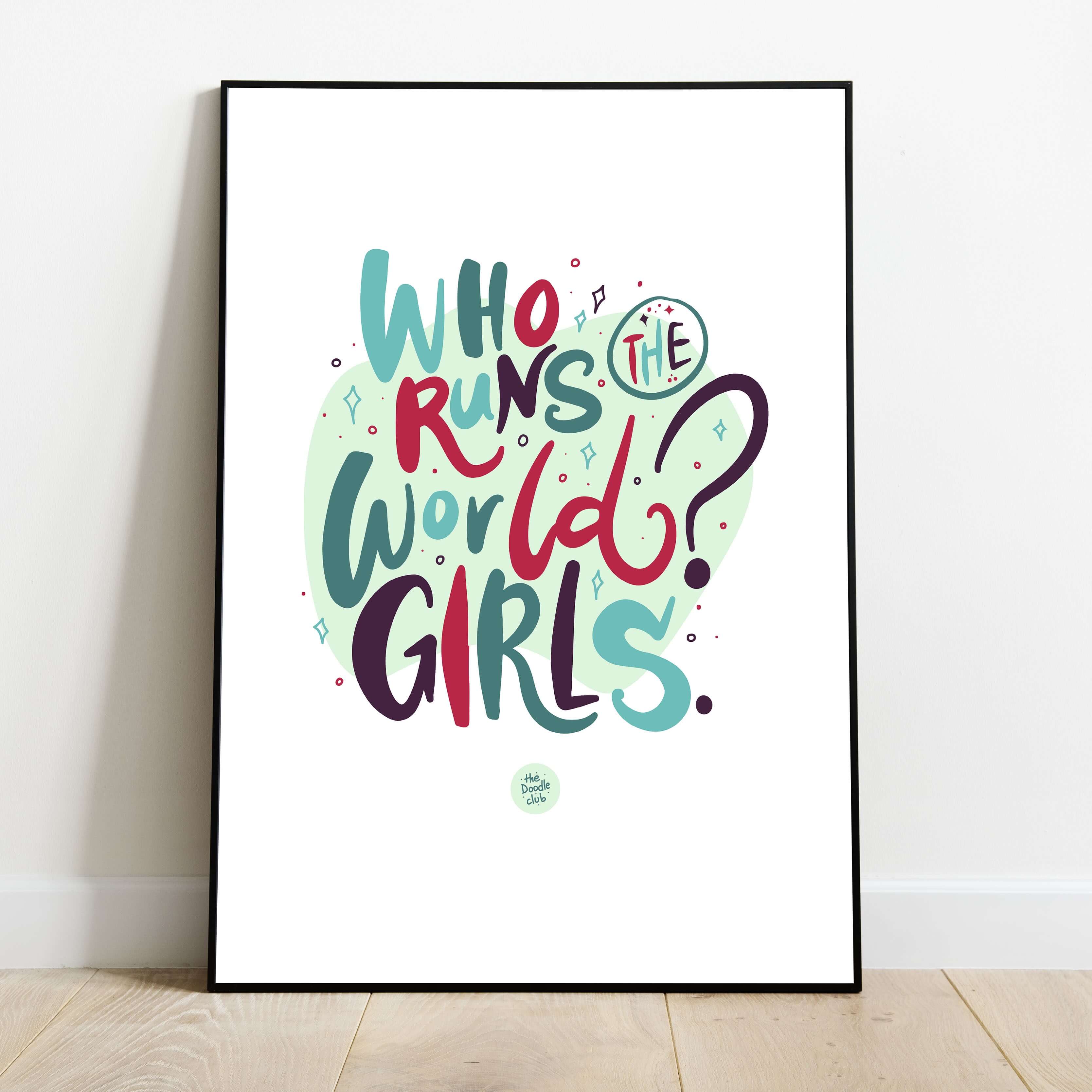 Who Runs The World - Crystal Frame (Pre-paid)